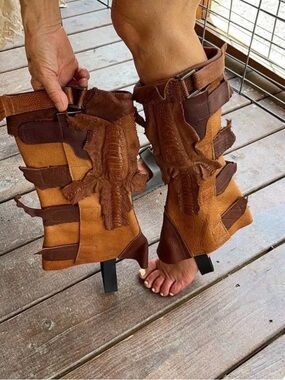 Handmade leather boot Gaiters. Ladies / Men’s